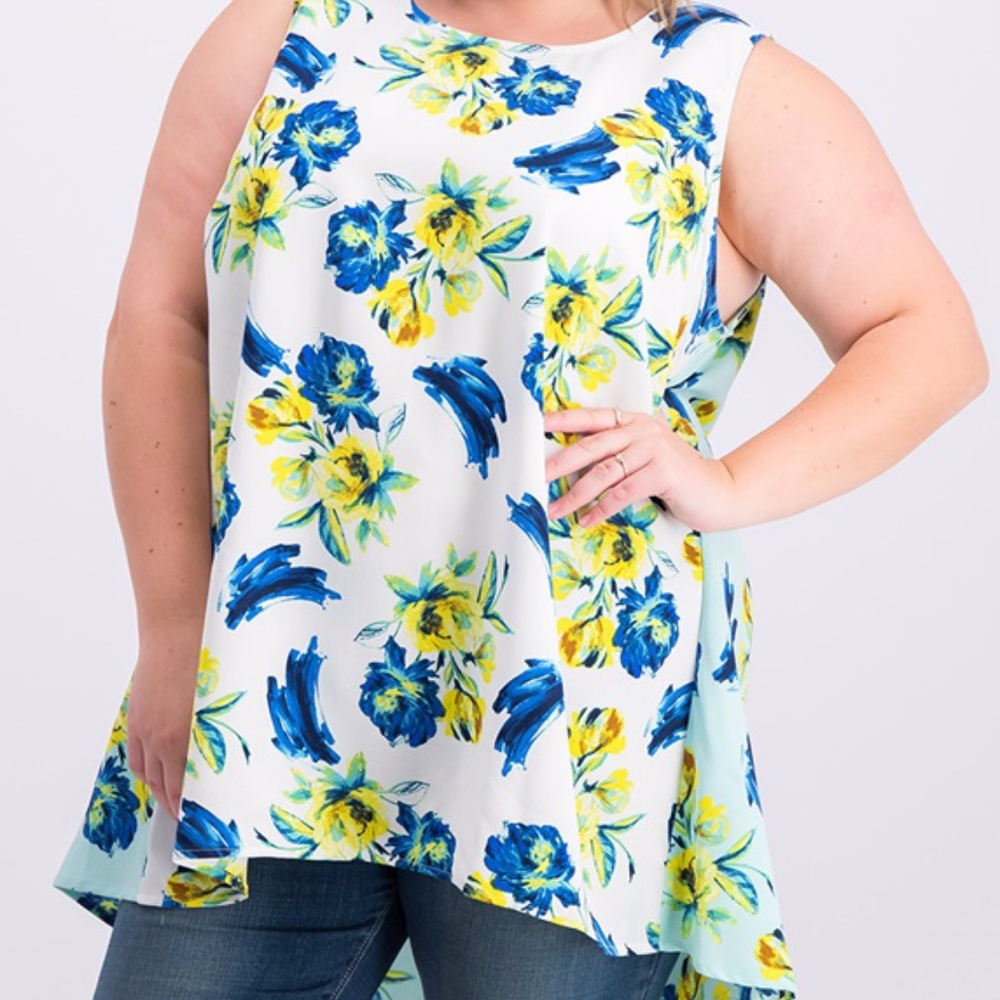 Alfani Floral Top NWT Plus Size - Picture 1 of 1